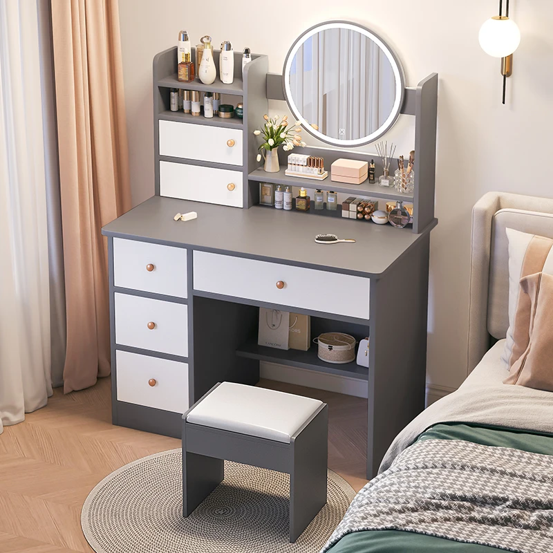 Storage Drawers Dressing Table Luxury Modern Mirror Vanity Dressing Table Living Room High End Coiffeuse De Chambre Furniture
Storage Drawers Dressing Table Luxury Modern Mirror Vanity Dressing Table Living Room High End Coiffeuse De Chambre Furniture