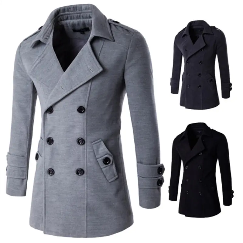 Drop Shipping Men British Style Trench Top Coat Mens Long Trench Coat Masculino Male Clothing Classic Double Breasted Overcoat
Drop Shipping Men British Style Trench Top Coat Mens Long Trench Coat Masculino Male Clothing Classic Double Breasted Overcoat