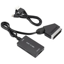 SCART to Converter with Cable for HDTV Monitor Projector X Series VHS STB Sky Blu-ray DVD Player w/ USB Cable
SCART to Converter with Cable for HDTV Monitor Projector X Series VHS STB Sky Blu-ray DVD Player w/ USB Cable