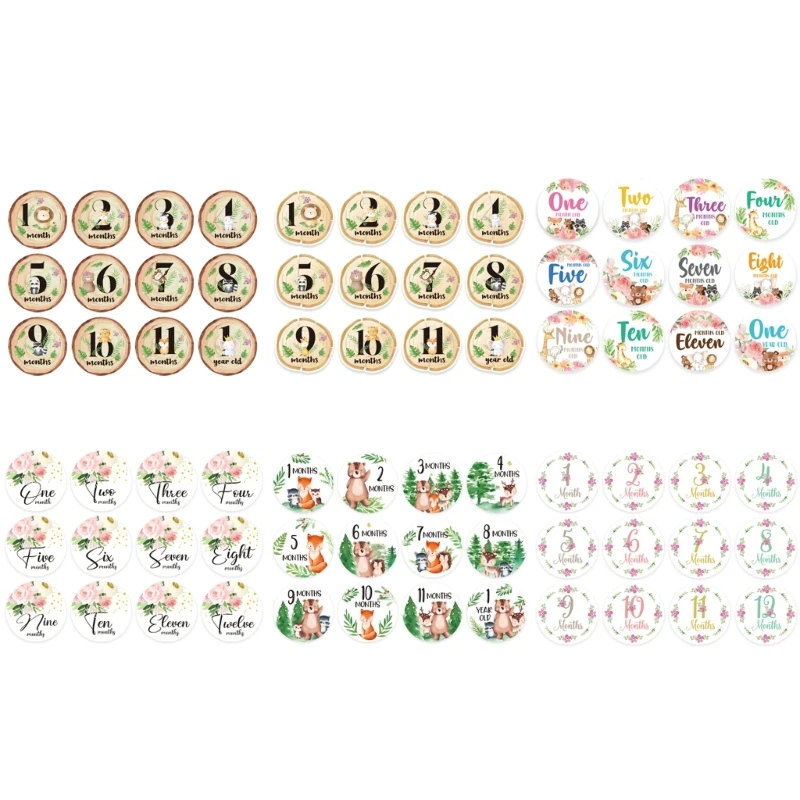 

Baby Monthly Milestone Sticker Baby MilestoneSigns Circles Milestone Discs Photo