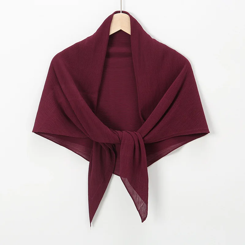 Crinkle Square Bubble Chiffon Instant Hijab Women's Head Shawl Scarf Muslim Wrinkle Kerchief Solid Color Ramadan Stole 100x100cm 2 Mallzona Sf9ec739955664cdd8850dd183cb8a8dbo Crinkle Square Bubble Chiffon Instant Hijab Women's Head Shawl Scarf Muslim Wrinkle Kerchief Solid Color Ramadan Stole 100x100cm Mallzona