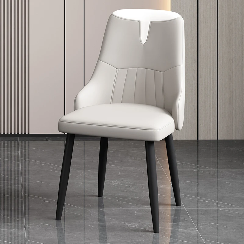 Metal Dining Chairs Modern Black Legs Luxury Dining Room Leather Bedroom Lounge Nordic Comedor 4 Sillas Furniture 
Metal Dining Chairs Modern Black Legs Luxury Dining Room Leather Bedroom Lounge Nordic Comedor 4 Sillas Furniture