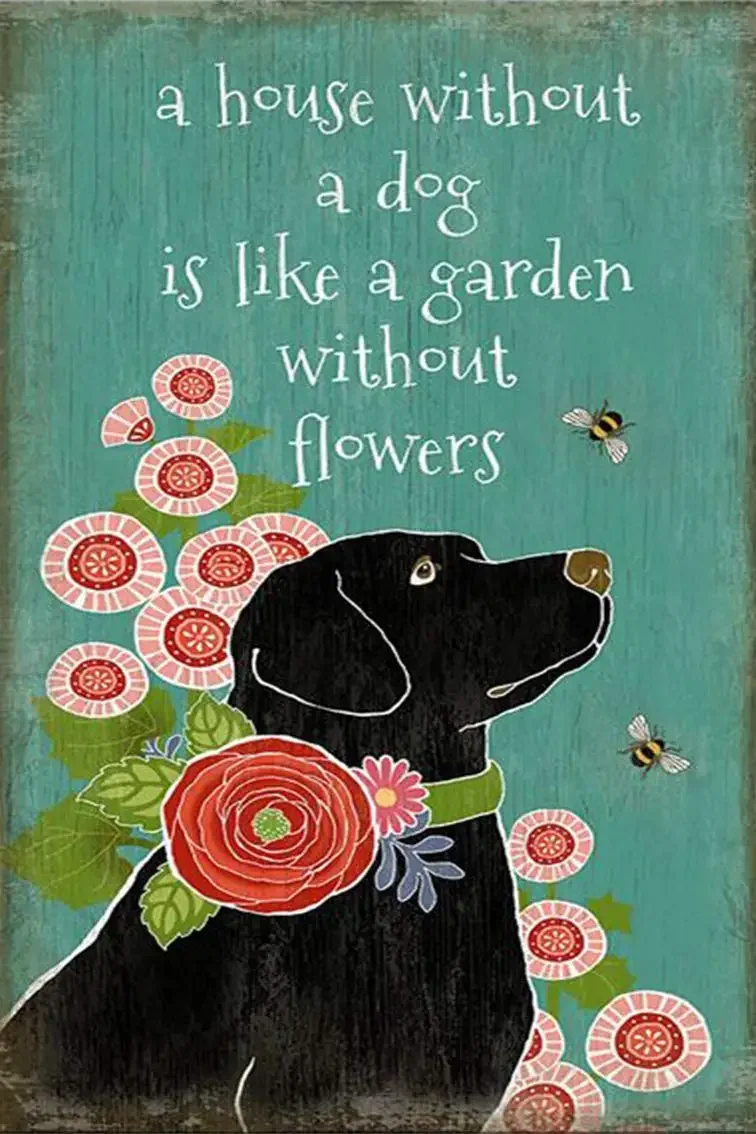 A House Without a Dog is Like a Garden Without Flower Tin Sign Art Metal Wall Plaque Decor Outdoor Indoor Wall Panel Retro
A House Without a Dog is Like a Garden Without Flower Tin Sign Art Metal Wall Plaque Decor Outdoor Indoor Wall Panel Retro