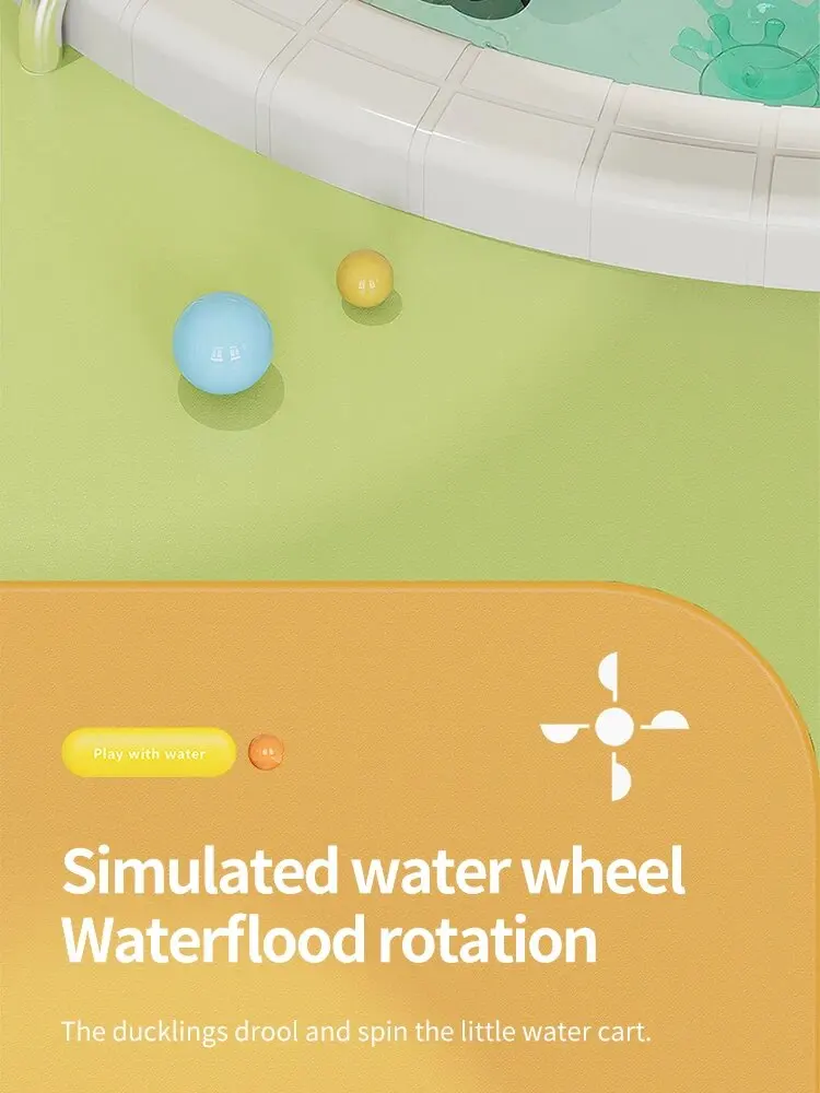 Bath Bathtub Toys for Toddlers 1 2 3 Years Old Duck Rotatable Waterwheel Bathroom Strong Suckers Water Scoop Fun Bath Toys Gifts Bath Bathtub Toys for Toddlers 1 2 3 Years Old Duck Rotatable Waterwheel Bathroom Strong Suckers Water Scoop Fun Bath Toys Gifts