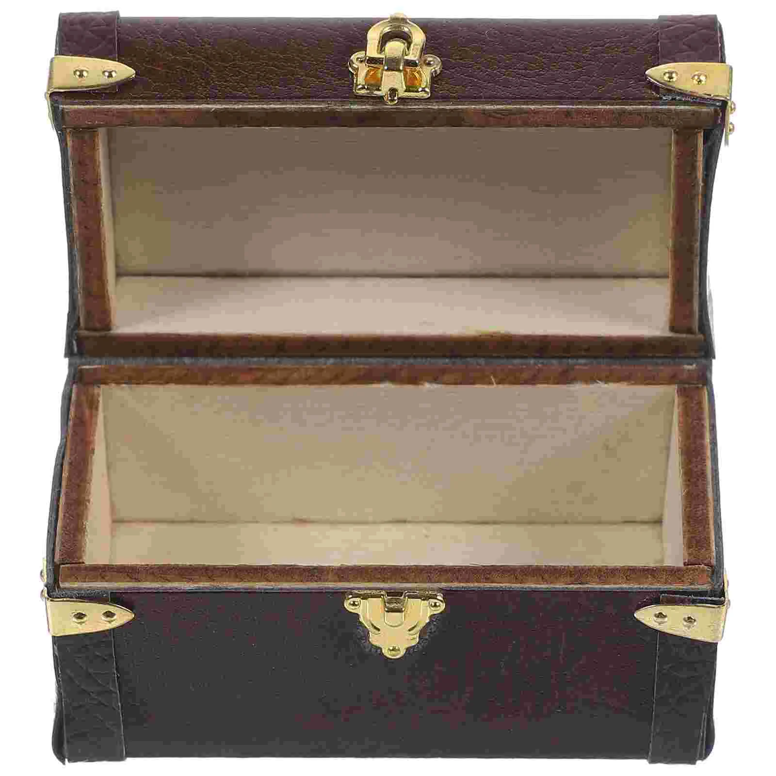 Miniature Trunk Suitcase Dollhouse Travel Trunk Suitcase Model Vintage Desktop Decoration Brown
Miniature Trunk Suitcase Dollhouse Travel Trunk Suitcase Model Vintage Desktop Decoration Brown