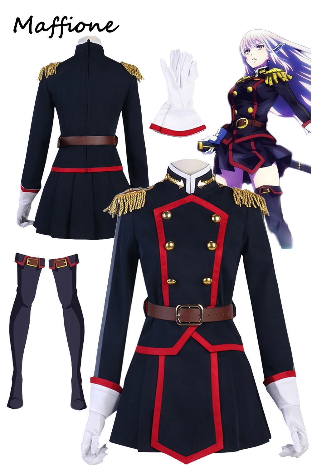 Uzen Kyoka Cosplay Anime Mato Seihei No Slave Fantasy Costume Disguise Women Female Halloween Roleplay Fantasia Outfits Cloth
Uzen Kyoka Cosplay Anime Mato Seihei No Slave Fantasy Costume Disguise Women Female Halloween Roleplay Fantasia Outfits Cloth
