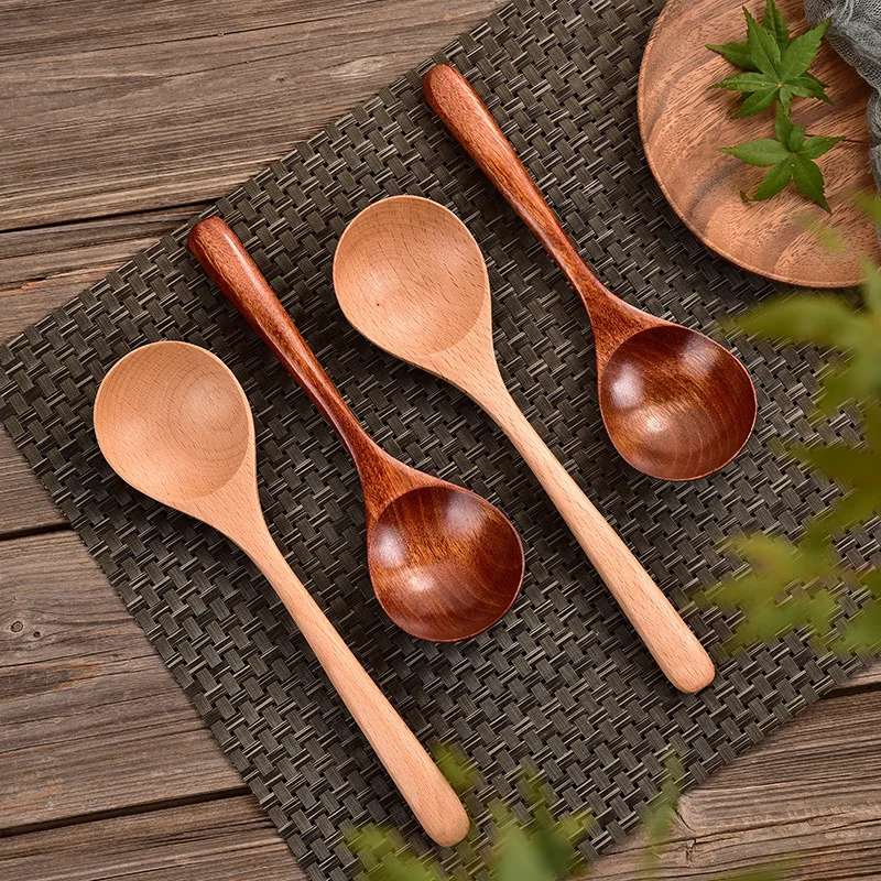 1Pc Wooden Spoon Big Soup Spoon Long Handled Wood Kitchen Spoon Rice Soup Spoon Tablespoon Wooden Tableware korean spoon
1Pc Wooden Spoon Big Soup Spoon Long Handled Wood Kitchen Spoon Rice Soup Spoon Tablespoon Wooden Tableware korean spoon