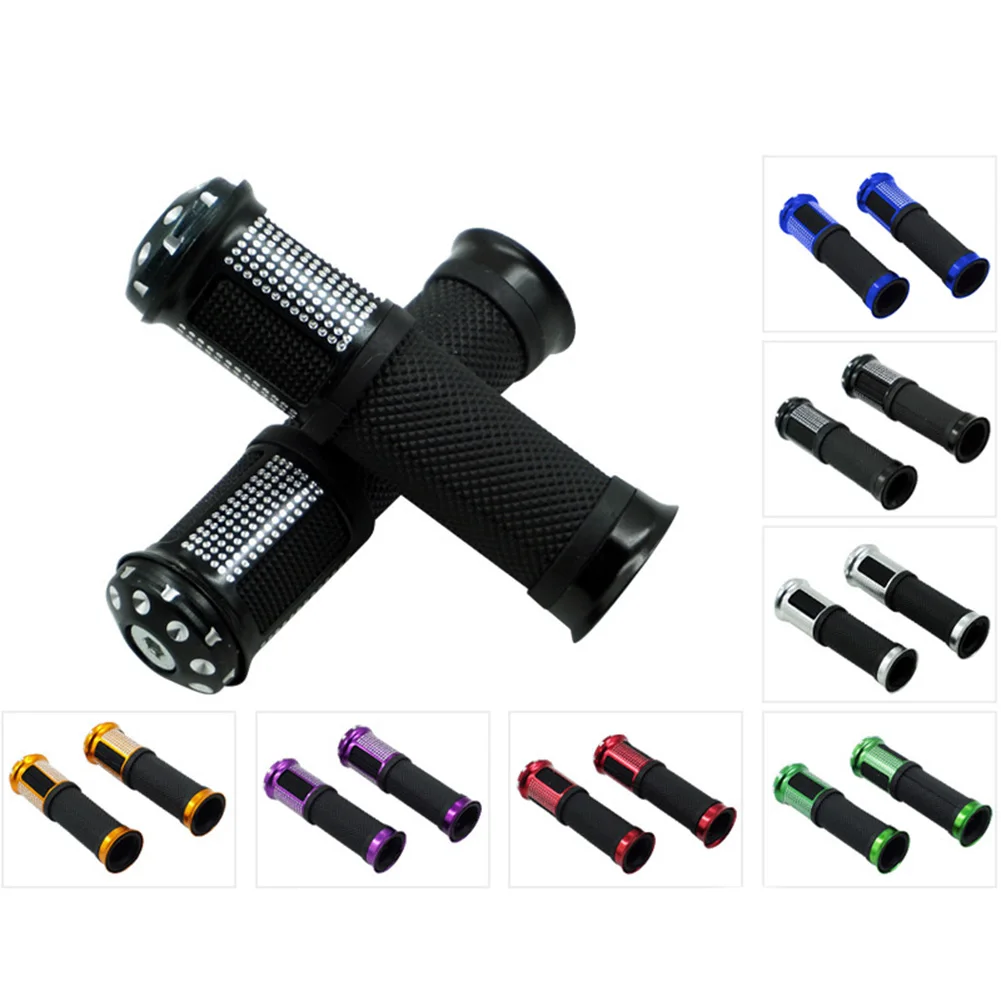 1 Pair Motorcycle Hand Grips Handlebar Grips Throttle CNC Aluminum Soft Rubber Universal 7/8" Left Grip 1" Right Grip
1 Pair Motorcycle Hand Grips Handlebar Grips Throttle CNC Aluminum Soft Rubber Universal 7/8" Left Grip 1" Right Grip