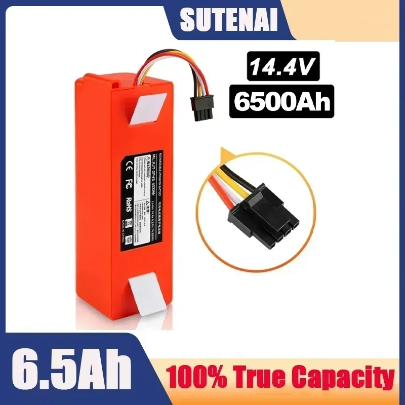 BRR-2P4S-5200S 14.4V 12800mAh Robotic Vacuum Cleaner Replacement Battery For Xiaomi Roborock S55 S60 S65 S50 S51 S5 MAX S6 Parts
BRR-2P4S-5200S 14.4V 12800mAh Robotic Vacuum Cleaner Replacement Battery For Xiaomi Roborock S55 S60 S65 S50 S51 S5 MAX S6 Parts