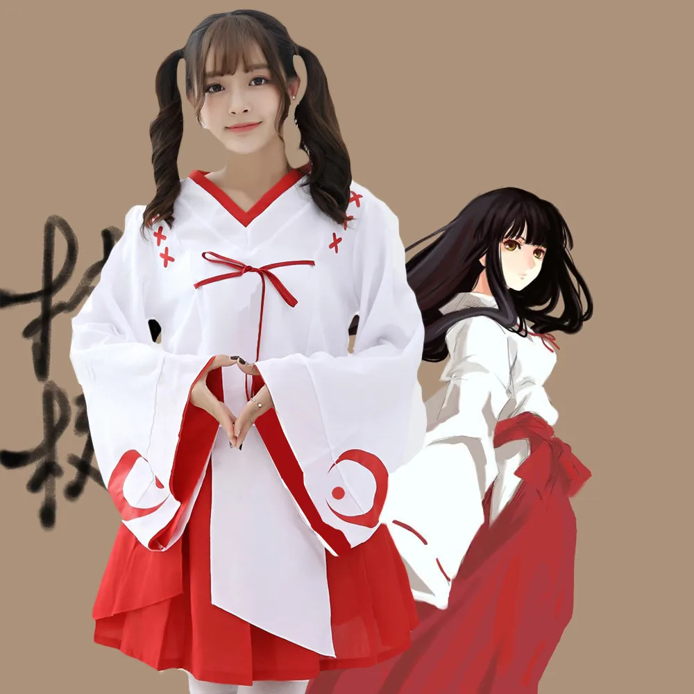 Inuyasha Cosplay Costume Women Dress Costume Set Comic Dress Japanese Women Kimono Bath Robes Bathrobe Campanulaceae Witch Dress
Inuyasha Cosplay Costume Women Dress Costume Set Comic Dress Japanese Women Kimono Bath Robes Bathrobe Campanulaceae Witch Dress