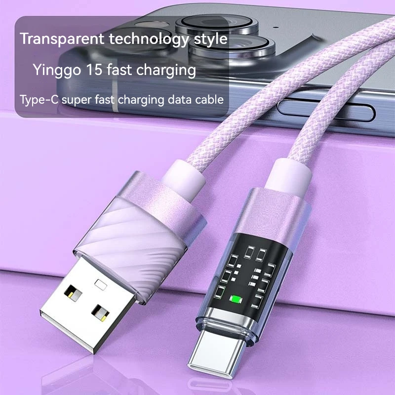 100w USB C Fast Charge Cable Type C TO Type C Type C TO LIGHTNING USB-Micro USB Transparent braided data Cable Universal
100w USB C Fast Charge Cable Type C TO Type C Type C TO LIGHTNING USB-Micro USB Transparent braided data Cable Universal
