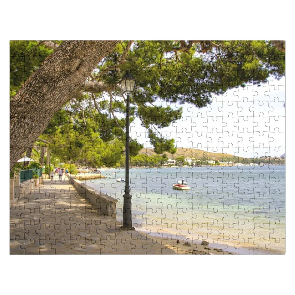 

Pine Walk Puerto Pollensa Mallorca Jigsaw Puzzle Personalized Gift Personalize Puzzle Custom Jigsaw Wooden Decor Paintings