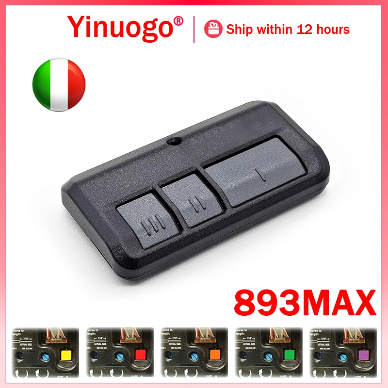 893MAX Remote Control for Electric Gate With Clips Compatible With Garage Door Openers Transmitter
893MAX Remote Control for Electric Gate With Clips Compatible With Garage Door Openers Transmitter