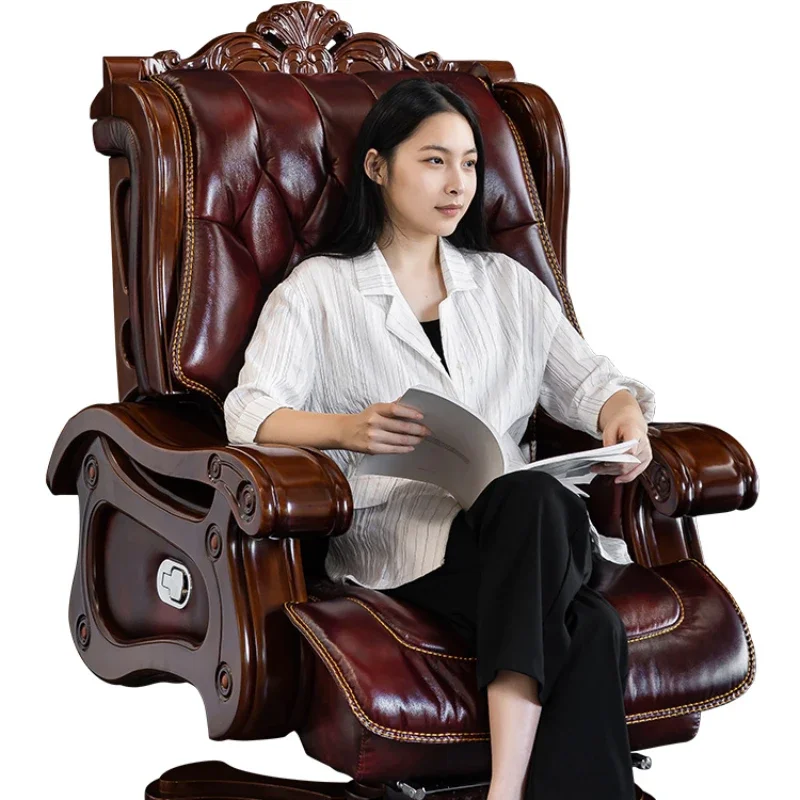 Luxury Office Chairs Commerce Solid Wood Massage Swivel Office Chairs Household Chaises Furniture
Luxury Office Chairs Commerce Solid Wood Massage Swivel Office Chairs Household Chaises Furniture