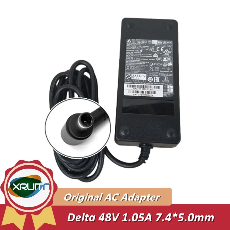 Genuine DELTA ADP-50FR B 48V 1.05A 50W AC Adapter Charger For CISCO CP-PWR-CUBE4 8900 9900 8945 9951 IP PHONE Power Supply Used
Genuine DELTA ADP-50FR B 48V 1.05A 50W AC Adapter Charger For CISCO CP-PWR-CUBE4 8900 9900 8945 9951 IP PHONE Power Supply Used