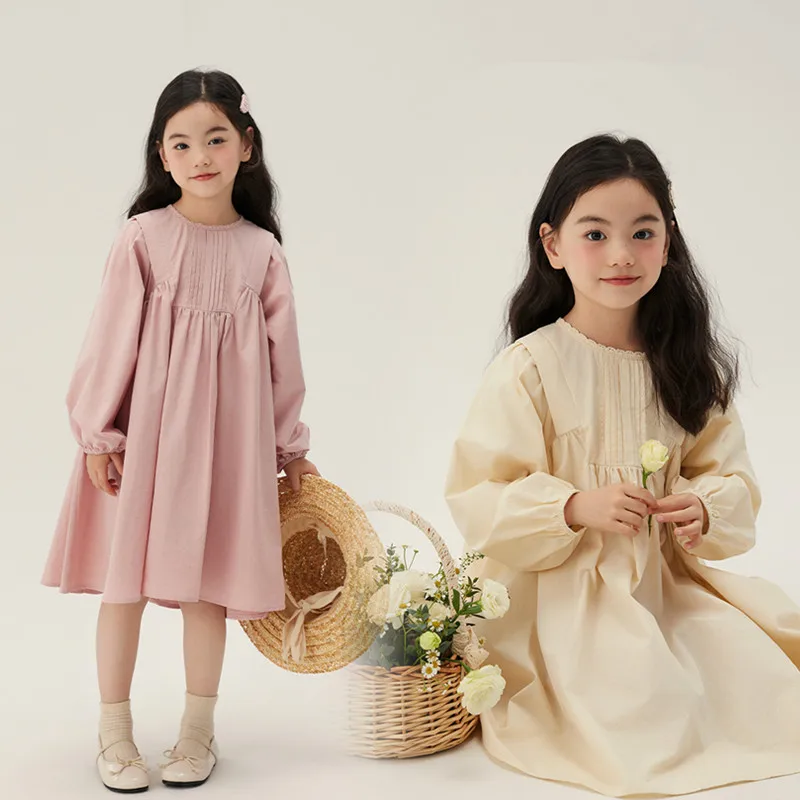 children girl fashion pleated cotton flare princess party dresses kids girls long sleeve spring summer dressy solid clothes
children girl fashion pleated cotton flare princess party dresses kids girls long sleeve spring summer dressy solid clothes