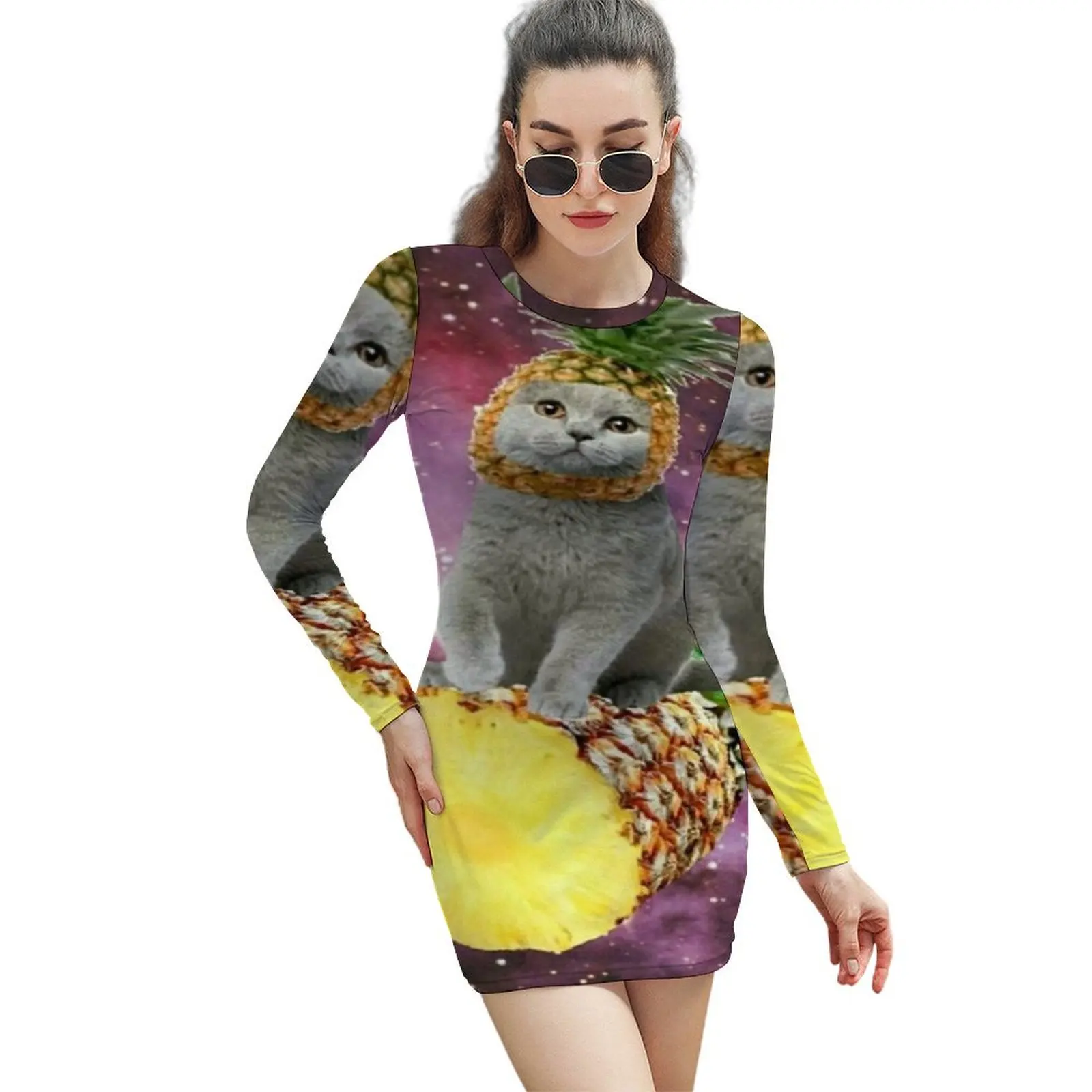 Платье-футляр ponopl с длинным рукавом и изображением кошки, женское летнее платье 2024, платья с длинным рукавом для женщин
Платье-футляр ponopl с длинным рукавом и изображением кошки, женское летнее платье 2024, платья с длинным рукавом для женщин