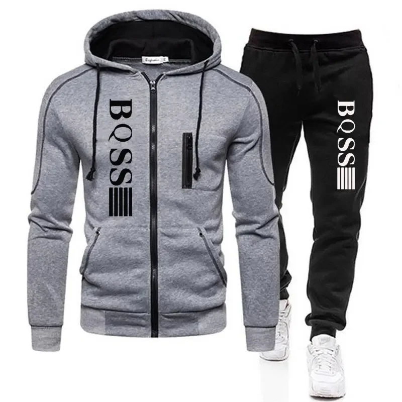 2024 New Fall Winter Zipper Fleece Men's Tracksuit Hoodies Pants Sweatshirts Two Piece Sets Suit Sportswear Brand Men Clothing
2024 New Fall Winter Zipper Fleece Men's Tracksuit Hoodies Pants Sweatshirts Two Piece Sets Suit Sportswear Brand Men Clothing