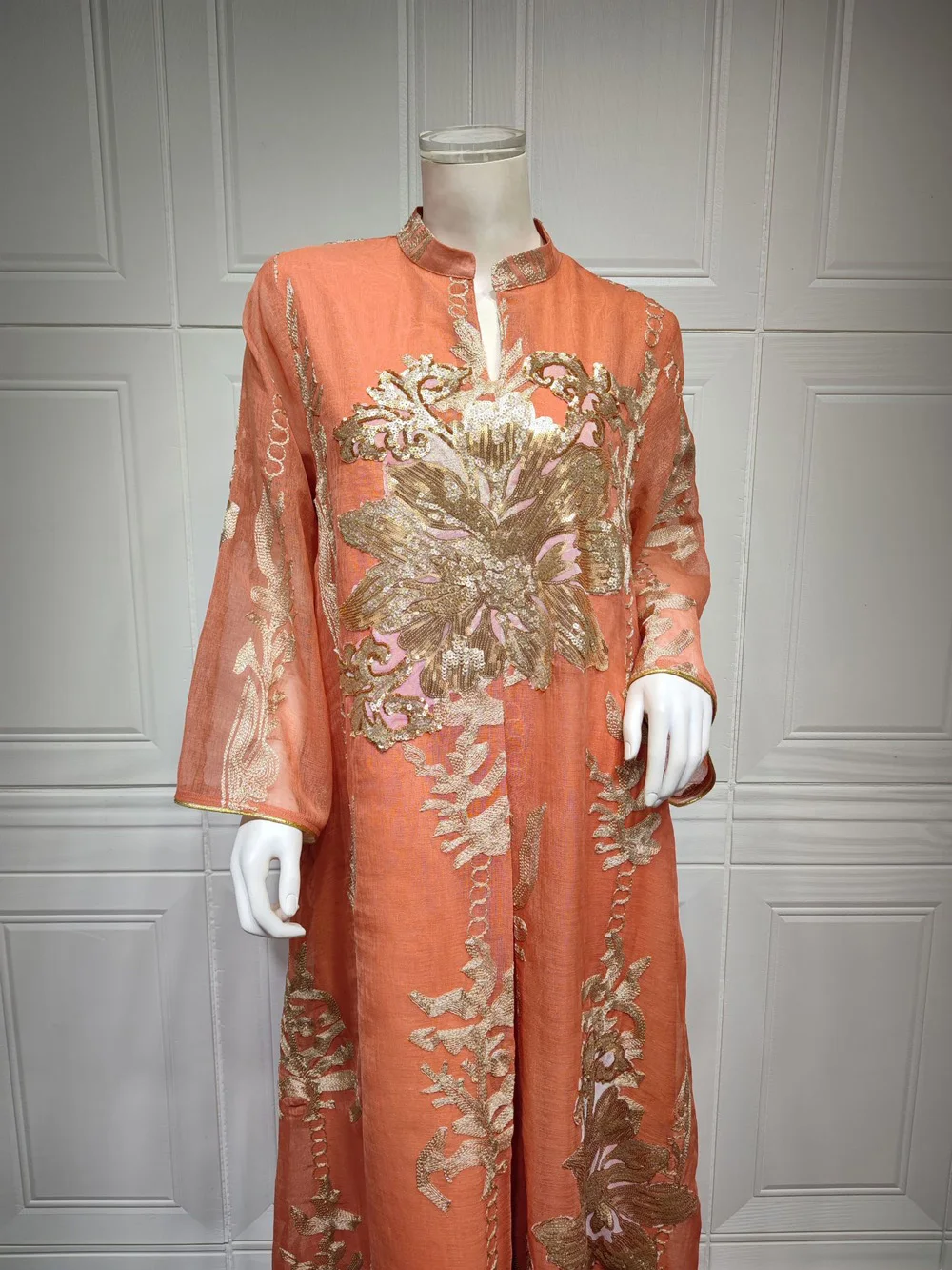 Maxi Dress Golden Sequins Embroidery Green White Abaya Woman Muslim Female Jalabiya Arabic Elegant Clothing Long Sleeves 207 Mallzona Sf9fbcd87611c4af3b3659898426e7236j Maxi Dress Golden Sequins Embroidery Green White Abaya Woman Muslim Female Jalabiya Arabic Elegant Clothing Long Sleeves Mallzona