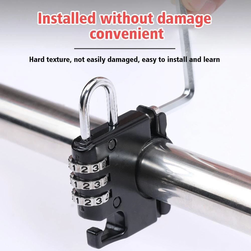 Motorcycle Car Car Helmet Lock Combination Lock 1 PC 3 Digits Password 72mm X 48mm Aluminum Alloy Black Gasket
Motorcycle Car Car Helmet Lock Combination Lock 1 PC 3 Digits Password 72mm X 48mm Aluminum Alloy Black Gasket