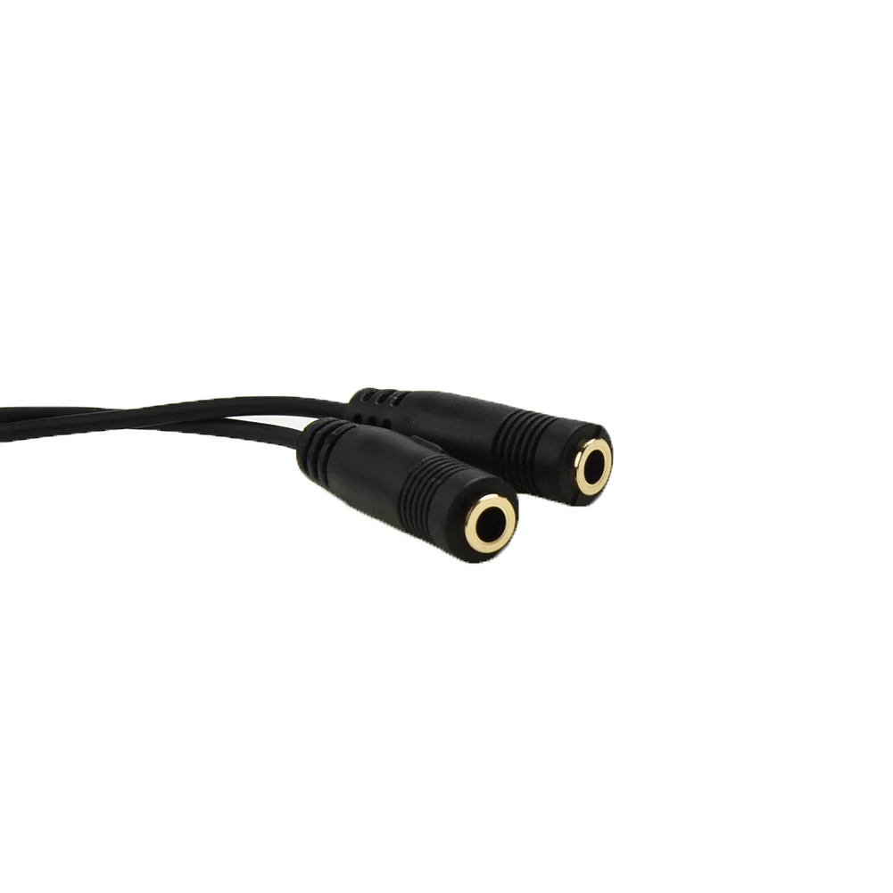 3.5mm Y Splitter Cable Adapter Combo Jack Splitter Headphone Microphone Black Audio Male to 2 Female Stereo New
3.5mm Y Splitter Cable Adapter Combo Jack Splitter Headphone Microphone Black Audio Male to 2 Female Stereo New