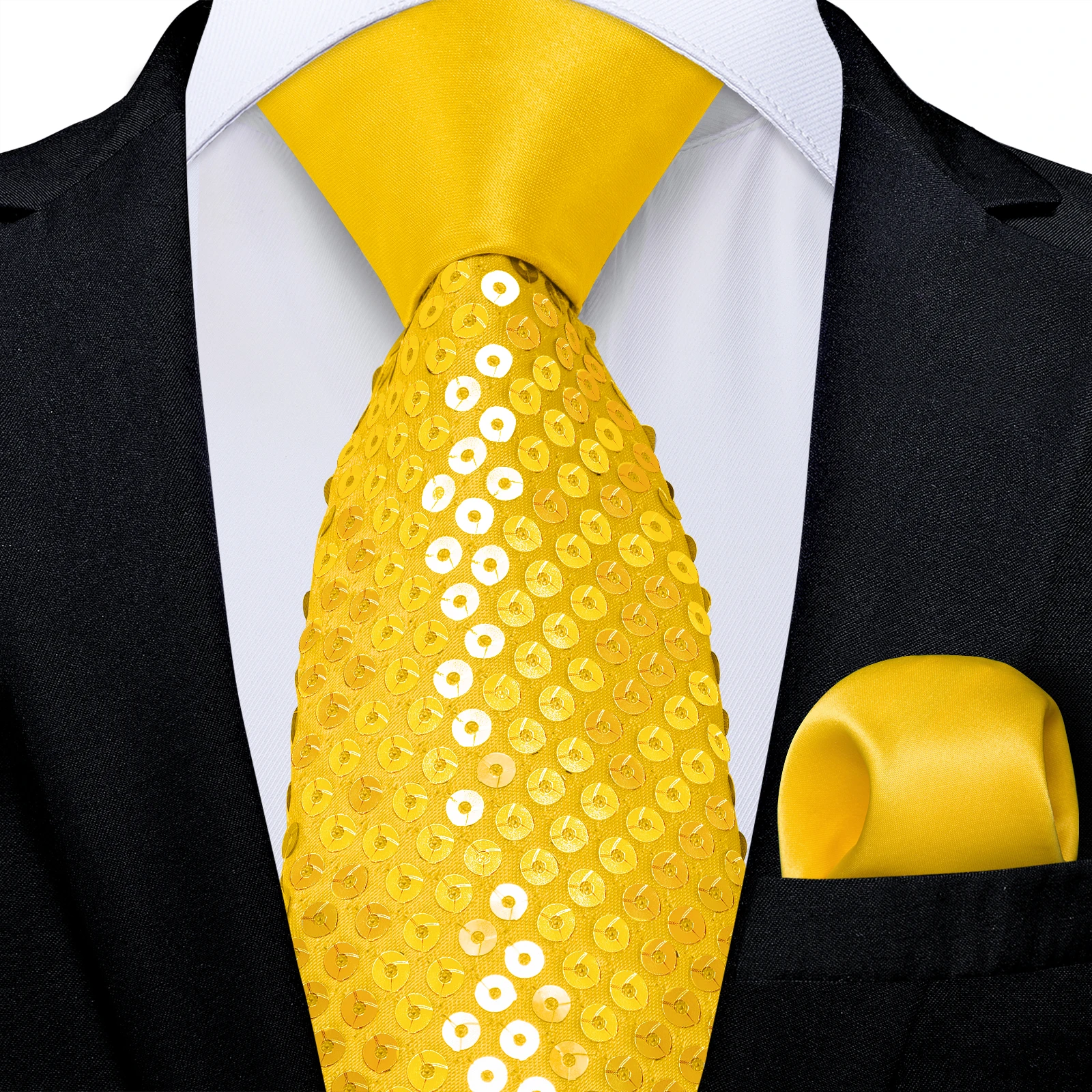 Elegant Gold Shiny Sequins Tie with Pocket Square Mens Women Stage Performance Prom Accessories Necktie Gift for Men DiBanGu
Elegant Gold Shiny Sequins Tie with Pocket Square Mens Women Stage Performance Prom Accessories Necktie Gift for Men DiBanGu