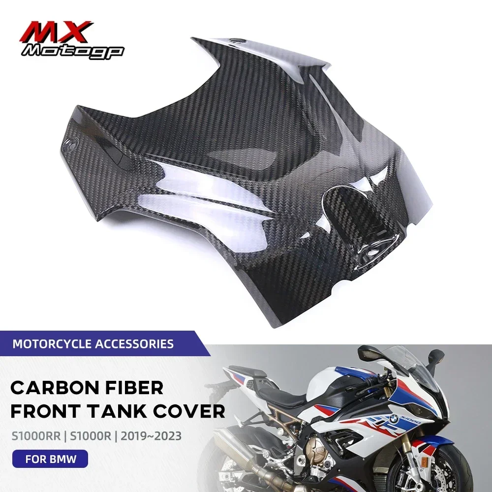 

Motorcycle Carbon Fiber Front Fuel Tank Airbox Cover Protector For BMW S1000RR S1000R M1000RR M1000R 2021 2022 2023 S1000 RR/R