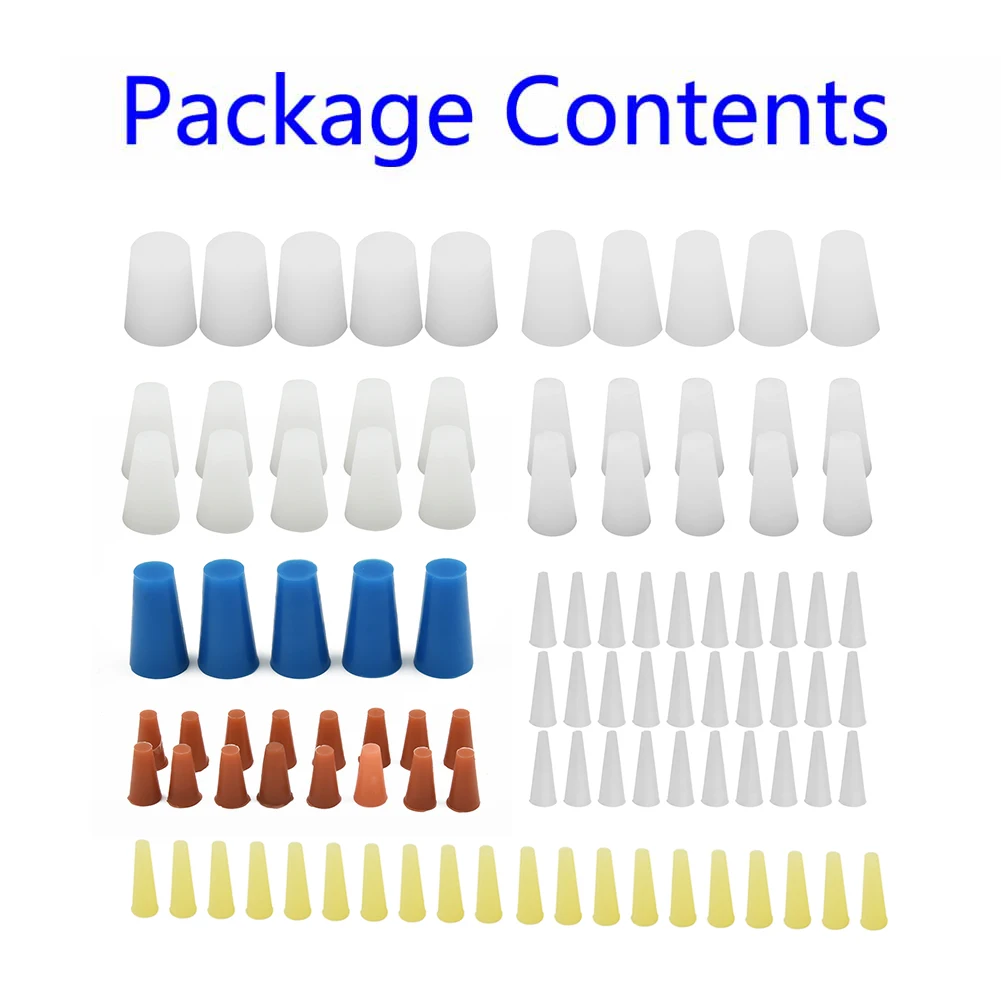 100Pcs Vehicle Silicone Cone Plugs High Temp Masking Plugs Powder Coating Assortment Kit Car Wash Maintenance Automobiles Parts
100Pcs Vehicle Silicone Cone Plugs High Temp Masking Plugs Powder Coating Assortment Kit Car Wash Maintenance Automobiles Parts