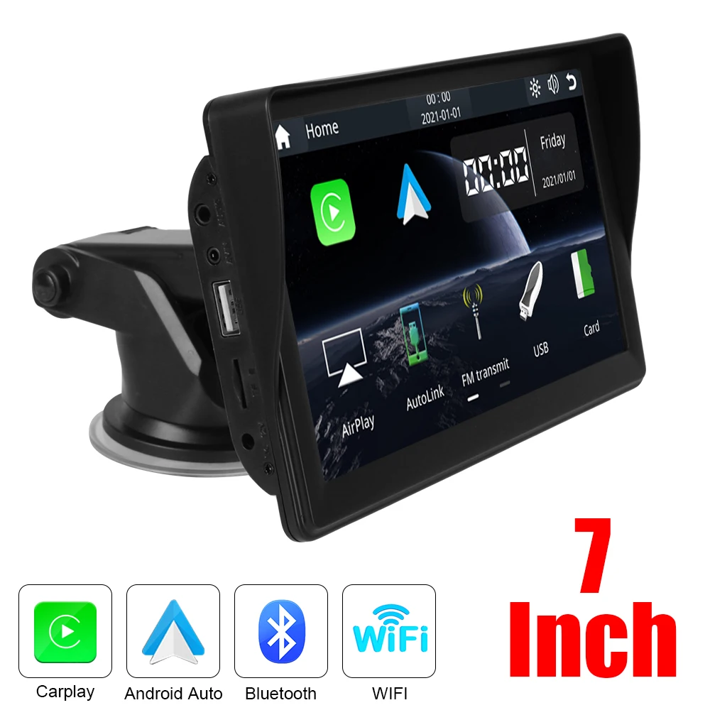 Multimedia Player Portable Touch Monitor Hands-free Mirror Link For Carplay Android Auto 7 Inch IPS Screen Bluetooth WIFI
Multimedia Player Portable Touch Monitor Hands-free Mirror Link For Carplay Android Auto 7 Inch IPS Screen Bluetooth WIFI
