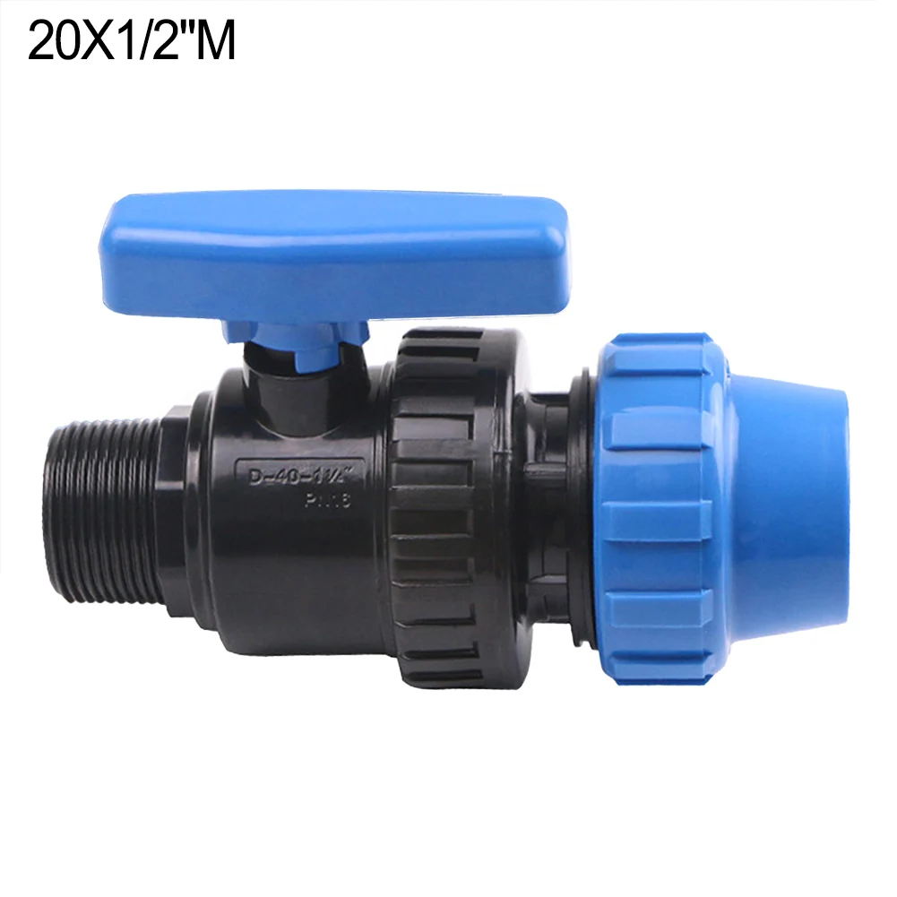 Pipe Valve Switch Plastic External Thread Ball Valve Watering Tube Accessory For Home Garden Agricultural Water Pipe Parts
Pipe Valve Switch Plastic External Thread Ball Valve Watering Tube Accessory For Home Garden Agricultural Water Pipe Parts