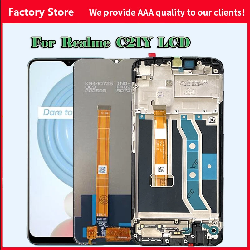 Оригинальный 6,5 дюймов IPS LCD для Oppo Realme C21Y RMX3261 RMX3263 ЖК-дисплей кодирующий преобразователь сенсорного экрана в сборе панель с рамкой
Оригинальный 6,5 дюймов IPS LCD для Oppo Realme C21Y RMX3261 RMX3263 ЖК-дисплей кодирующий преобразователь сенсорного экрана в сборе панель с рамкой
