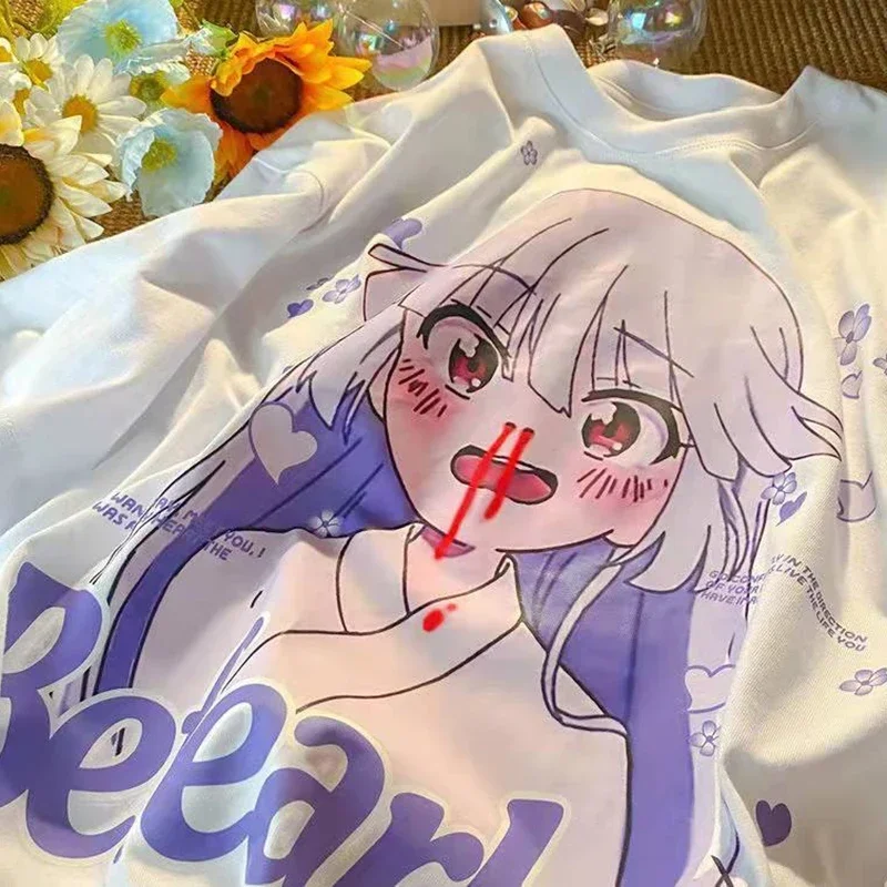 Kawaii Anime T-shirt Woman Clothing Tops Vintage Clothes Summer Oversized T-shirt Fashion Y2k Clothes Grunge Harajuku Tee
Kawaii Anime T-shirt Woman Clothing Tops Vintage Clothes Summer Oversized T-shirt Fashion Y2k Clothes Grunge Harajuku Tee