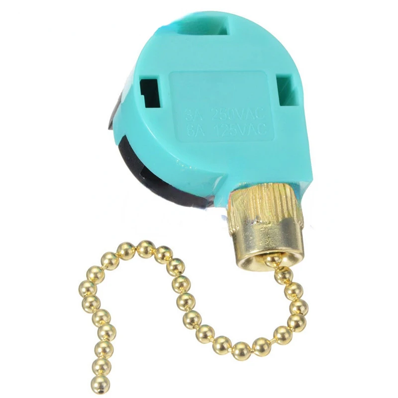 ZE-268S6 Pull Chain Switch For Zing Ear 3 Speed Pull Chain Control Ceiling Fan Replacement Speed Control Switch (Brass) New
ZE-268S6 Pull Chain Switch For Zing Ear 3 Speed Pull Chain Control Ceiling Fan Replacement Speed Control Switch (Brass) New