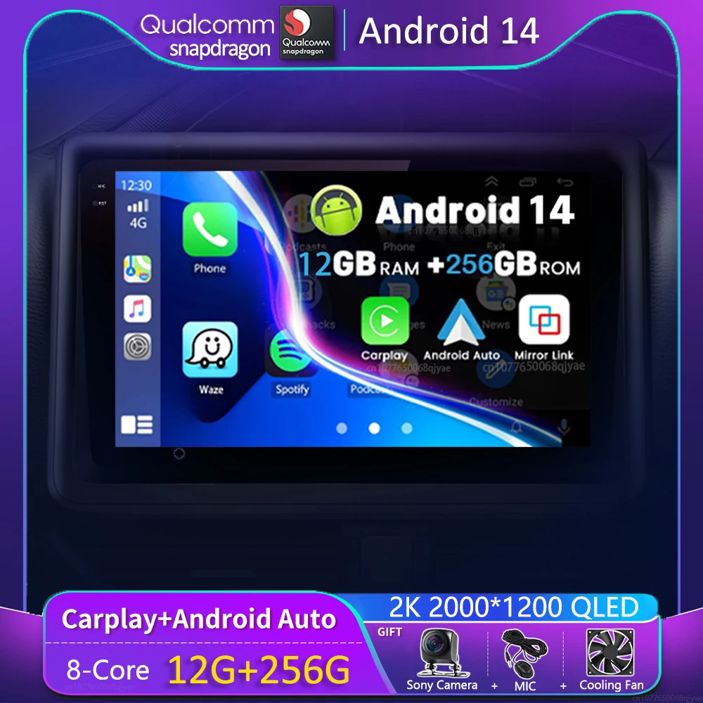 Android 14 For Toyota Noah R80 2014 2015 2016 - 2020 Car Radio Navigation Multimedia Player Stereo GPS WiFi+4G DSP Carplay+Auto
Android 14 For Toyota Noah R80 2014 2015 2016 - 2020 Car Radio Navigation Multimedia Player Stereo GPS WiFi+4G DSP Carplay+Auto