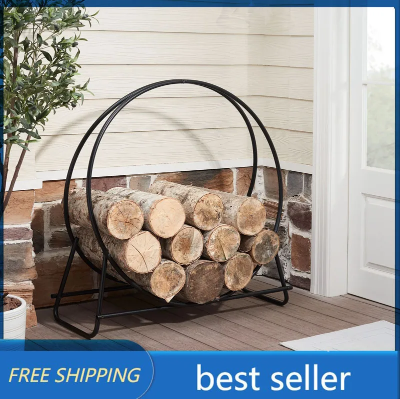 Mainstays 40 inch Metal Log Holder Black Powder Coated Finish 
Mainstays 40 inch Metal Log Holder Black Powder Coated Finish