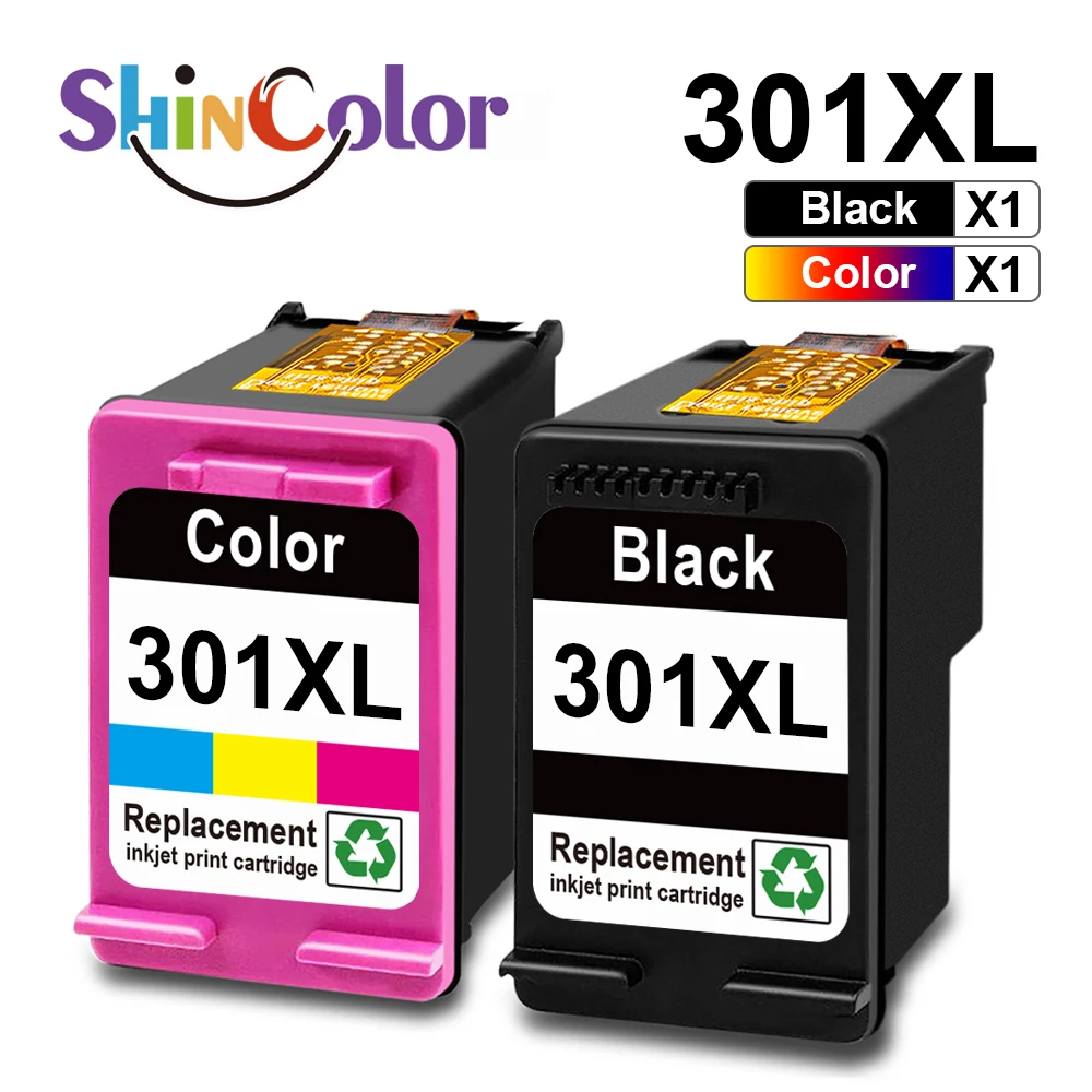

ShinColor 301 XL 301XL Premium Remanufactured Color InkJet Ink Cartridge for HP301 HP301XL For HP DeskJet 2050 1050 Printer