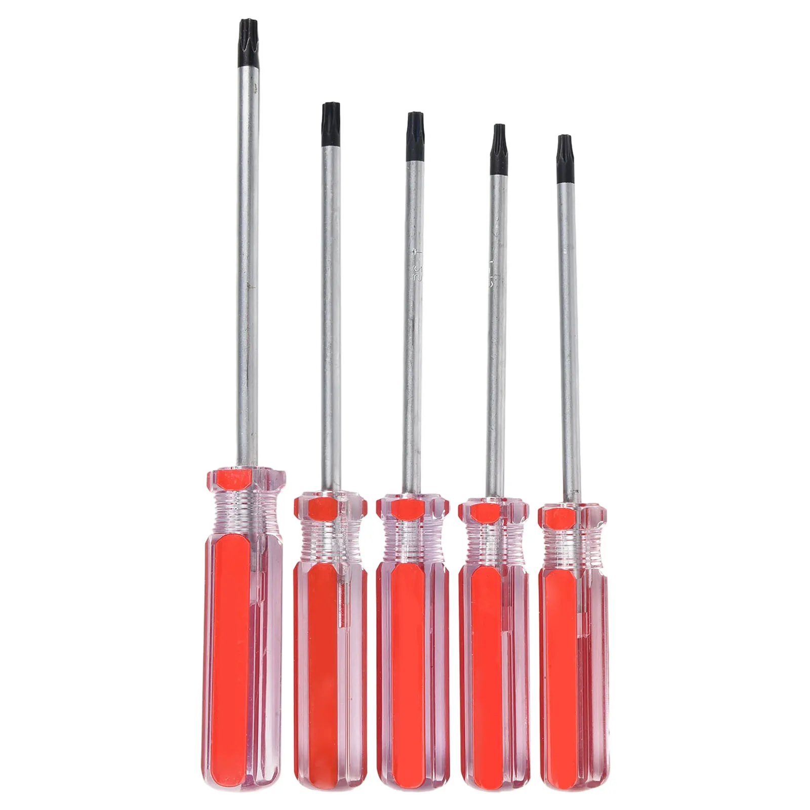 

5pcs Torx Screwdriver Set Magnetic Torx Star Bit Driver For Repairing Tools T15 T20 T25 T27 T30 Non-slip Screw Driver