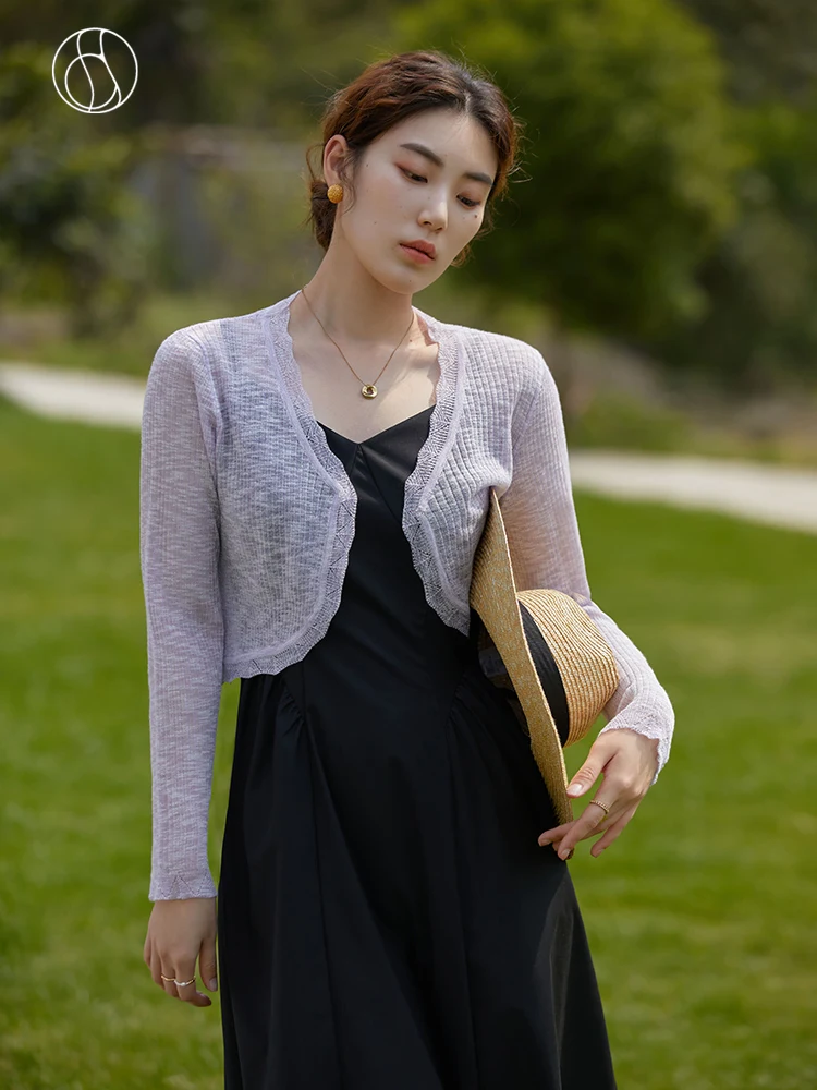DUSHU Women Summer Thin Gentle simple outer knitted sweater One Button Cropped Long Sleeve Tops Women V-Neck Cardigans
DUSHU Women Summer Thin Gentle simple outer knitted sweater One Button Cropped Long Sleeve Tops Women V-Neck Cardigans