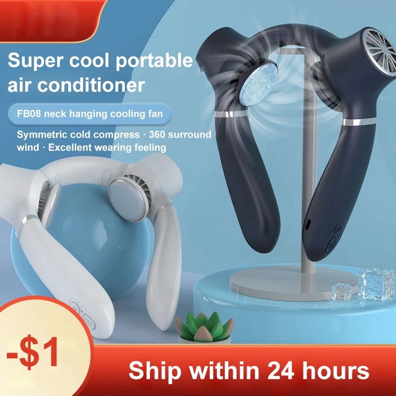 2024 New 4000Mah Three Gears Hanging Neck Small Fan Turbine USB Lazy Home Outdoor Camping Mini Portable Hanging Neck Cooling Fan
2024 New 4000Mah Three Gears Hanging Neck Small Fan Turbine USB Lazy Home Outdoor Camping Mini Portable Hanging Neck Cooling Fan