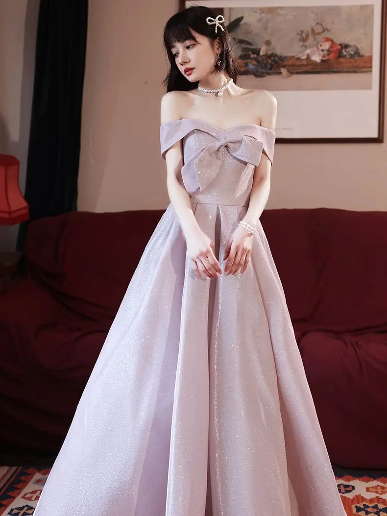 Pink Satin Shiny Evening Dresses Off The Shoulder A-Line Floor-Length Strapless Simple New Formal Party Bridesmaid Prom Dress
Pink Satin Shiny Evening Dresses Off The Shoulder A-Line Floor-Length Strapless Simple New Formal Party Bridesmaid Prom Dress