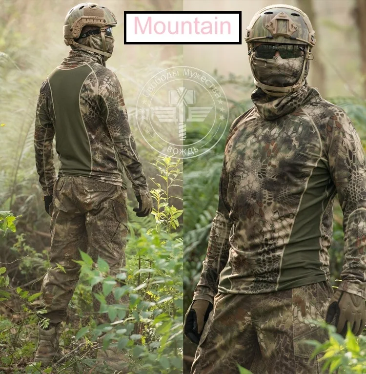 Men's Tactical Tshirt Clothing Combat active Python Camouflage Quick Dry Long Sleeve T-Shirt Airsoft Kryptek Camo T Shirt Male
Men's Tactical Tshirt Clothing Combat active Python Camouflage Quick Dry Long Sleeve T-Shirt Airsoft Kryptek Camo T Shirt Male