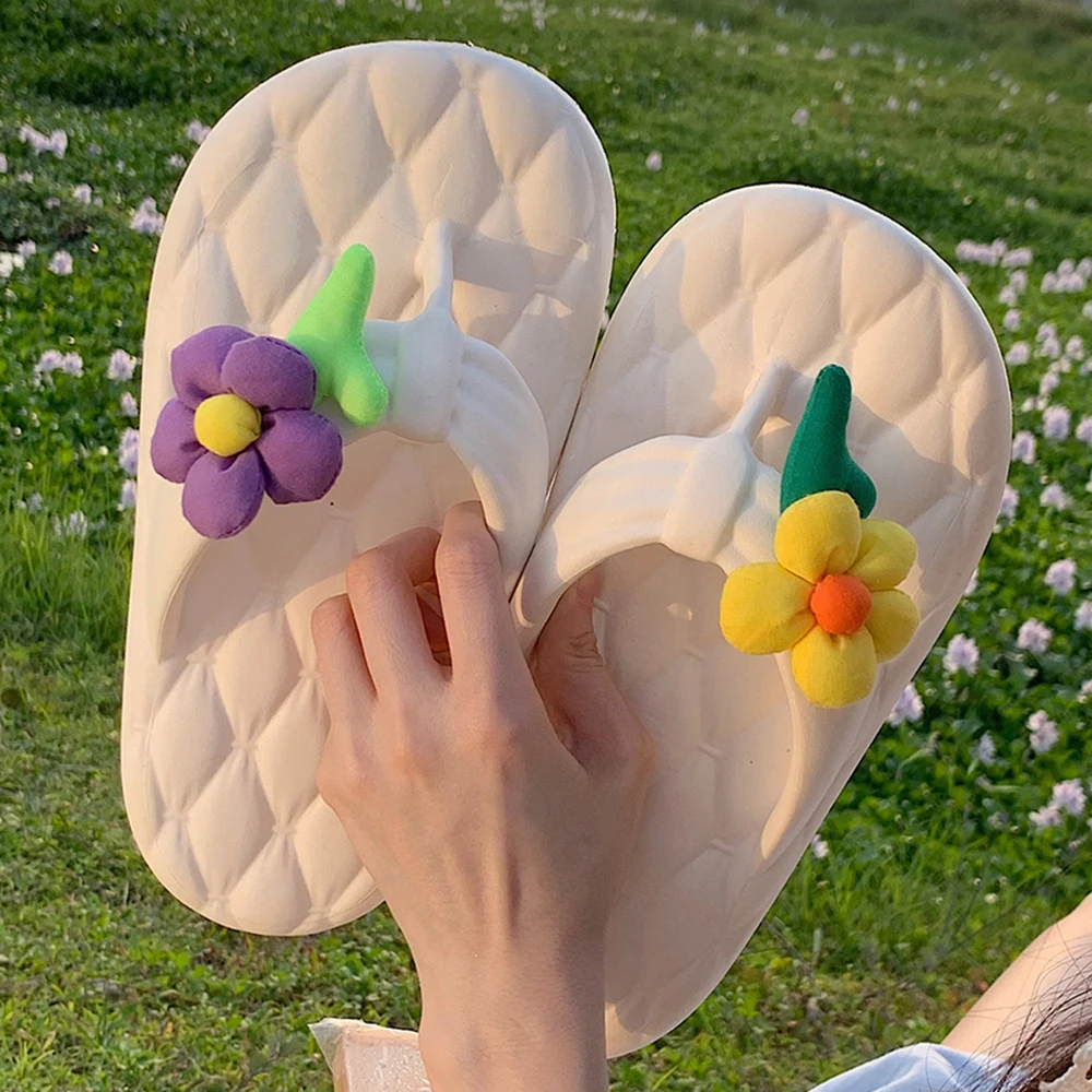 Japanese Style Sweet Flower Women Slippers Summer EVA Non Slip Soft Flip Flops Breathable Platform Girls' Beach Sandals qt505
Japanese Style Sweet Flower Women Slippers Summer EVA Non Slip Soft Flip Flops Breathable Platform Girls' Beach Sandals qt505