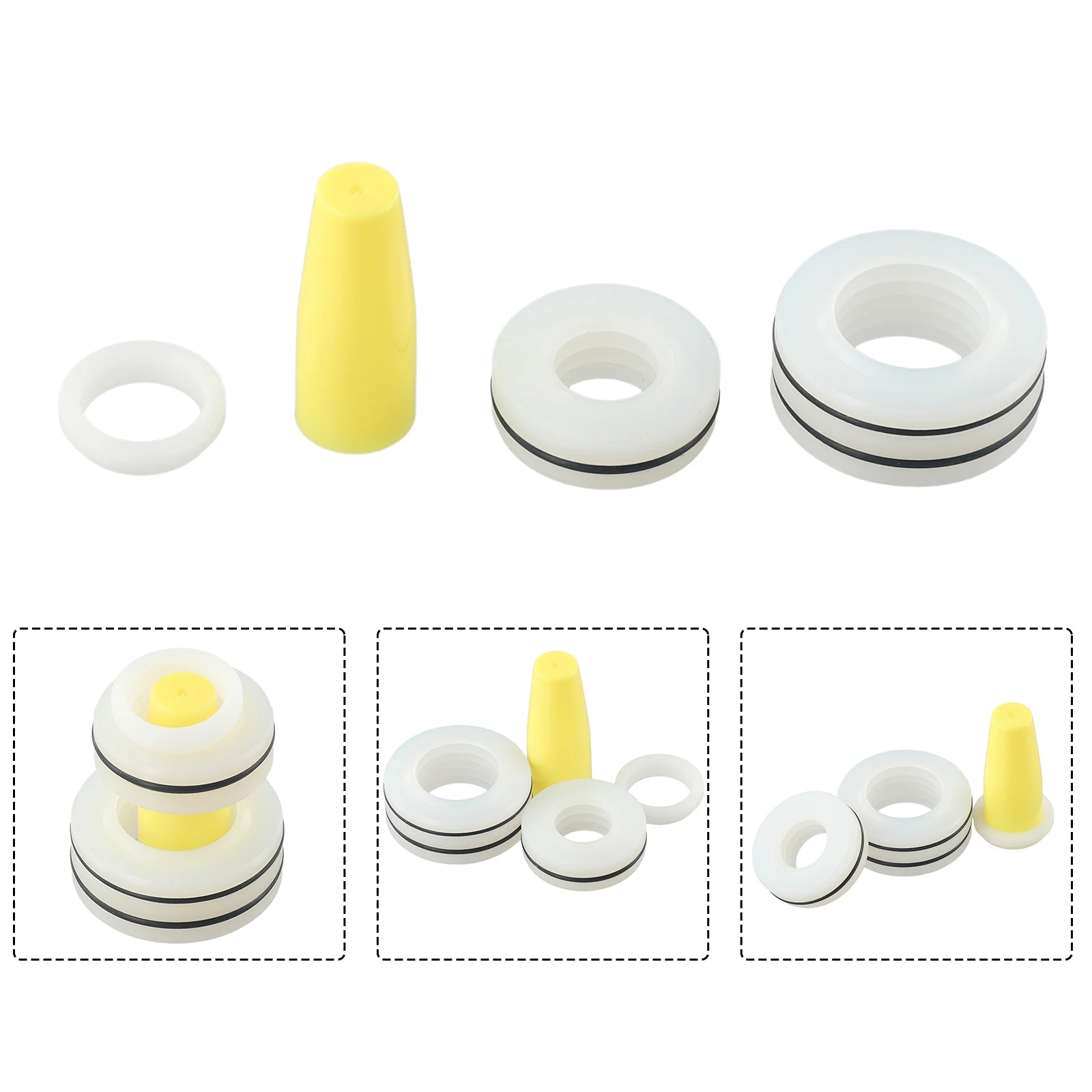 White Seal Repair Kit Accessories Airless Sprayer For 440 450 Series Ordinary Seal Plastic Tool Equipment Supplies
White Seal Repair Kit Accessories Airless Sprayer For 440 450 Series Ordinary Seal Plastic Tool Equipment Supplies
