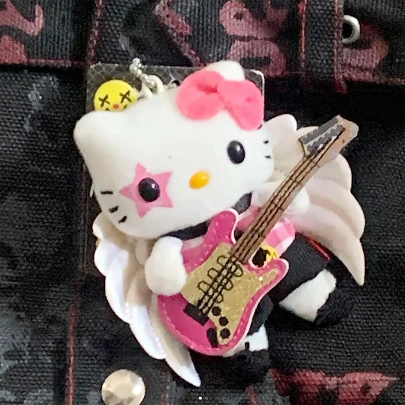 Guitar Angel Hellokittys Black Leather Action Figure Pendant Anime Cartoon Plush Keychain Punk Rock Girl Bag Accessories Gift
Guitar Angel Hellokittys Black Leather Action Figure Pendant Anime Cartoon Plush Keychain Punk Rock Girl Bag Accessories Gift