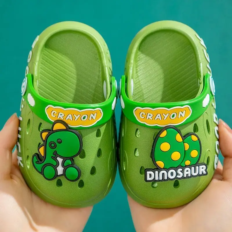 

Cartoon Children Slippers Sandals Summer Beach Indoor House Cute Dinosaur Clogs for Boy Girls Shoes Slipper 3 To 7 Years
