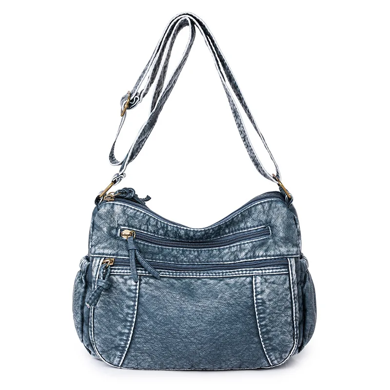 XZAN Washed Leather Women's Bag 2023 New Summer Shoulder Bag Female Fashion Large Capacity Crossbody Bag Vintage Denim Style
XZAN Washed Leather Women's Bag 2023 New Summer Shoulder Bag Female Fashion Large Capacity Crossbody Bag Vintage Denim Style