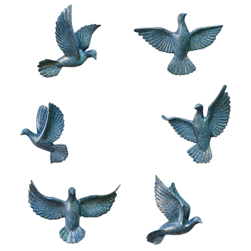 New 6PCS European 3D Stereo Pigeon Decoration Crafts Home TV Background Mural Ornaments Wall Sculptures
New 6PCS European 3D Stereo Pigeon Decoration Crafts Home TV Background Mural Ornaments Wall Sculptures