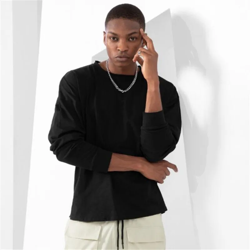 2022 Men Oversized Long Sleeve T shirts Men Hip hop Loose High Quality O-neck T-shirt Streetwear Long T-shirts
2022 Men Oversized Long Sleeve T shirts Men Hip hop Loose High Quality O-neck T-shirt Streetwear Long T-shirts