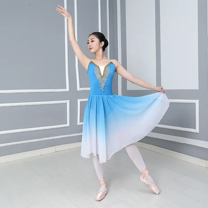 

Adult Children Ballet Tutu Dress Party Practice Skirts Clothes Fashion Dance Costumes Women Gradient color