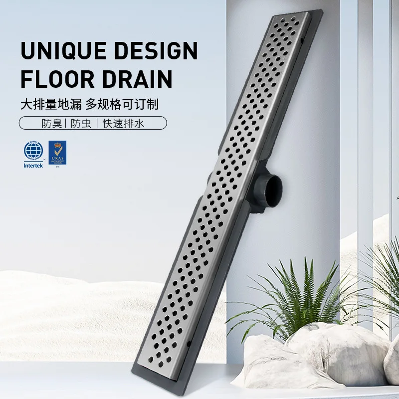 

635x113x92mm High Quality Modern Brushed SUS304 Stainless steel floor drain large water flow New Bathroom shower room Drainer